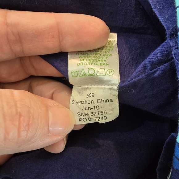 Lilly Pulitzer Lulu Dress Show Me  Skin Prep Blue Snakeskin Print Size 6 82755 - Picture 4 of 7